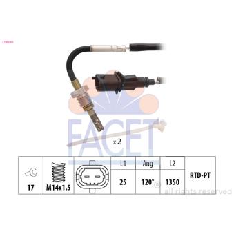 Capteur, température des gaz FACET OEM 55563955