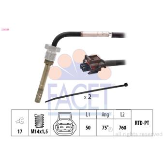 Capteur, température des gaz FACET OEM 25183655