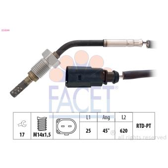 Capteur, température des gaz FACET OEM 03L906088DL Capteur, température des gaz FACET OEM 03L906088DL