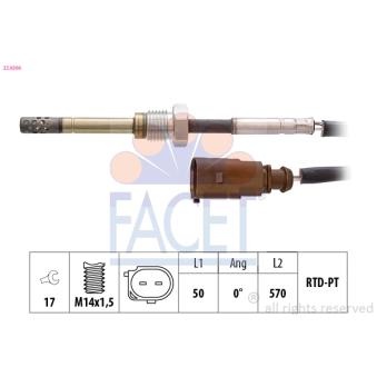 Capteur, température des gaz FACET OEM 8K0906088