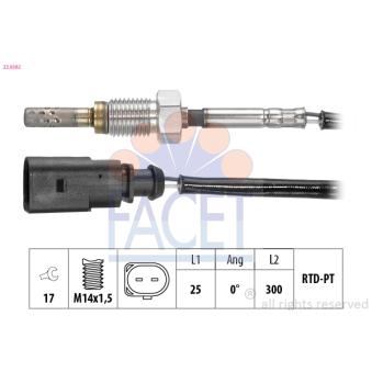 Capteur, température des gaz FACET OEM 03L906088JK