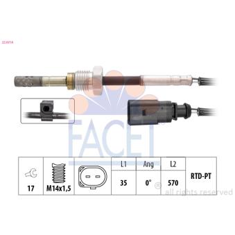 Capteur, température des gaz FACET OEM 2505517 Capteur, température des gaz FACET OEM 2505517