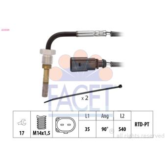 Capteur, température des gaz FACET OEM 059906088CD