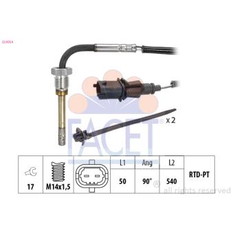 Capteur, température des gaz FACET OEM 1821368L60000
