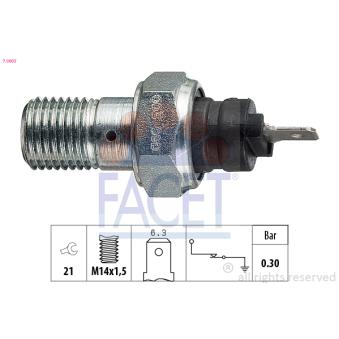 Indicateur de pression d'huile FACET 7.0003 pour FORD FOCUS 1.0 Fire - 44cv