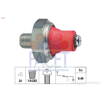 Indicateur de pression d'huile FACET 7.0014 pour CITROEN BX 2.0 - 101cv