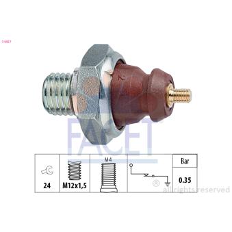 Indicateur de pression d'huile FACET OEM 1277591