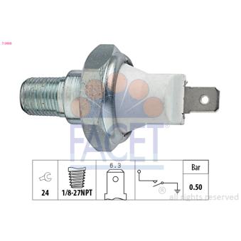 Indicateur de pression d'huile FACET 7.0068