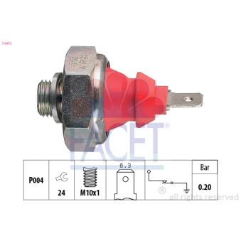Indicateur de pression d'huile FACET OEM 91160623000