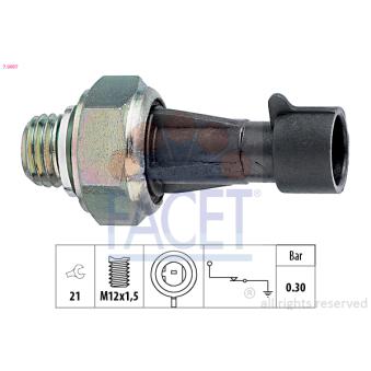Indicateur de pression d'huile FACET [7.0097]