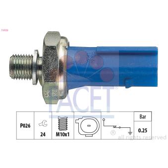 Indicateur de pression d'huile FACET OEM 95VW9278DA