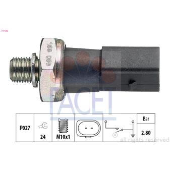 Indicateur de pression d'huile FACET 7.0185