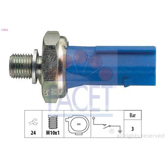 Indicateur de pression d'huile FACET 7.0212