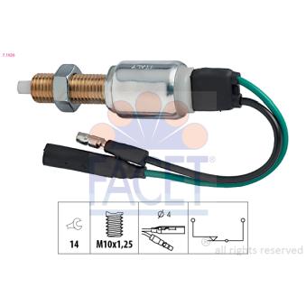Interrupteur des feux de freins FACET OEM 1240553 Interrupteur des feux de freins FACET OEM 1240553