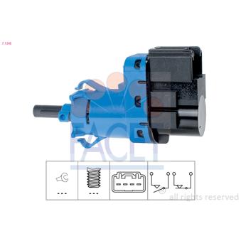 Interrupteur des feux de freins FACET 7.1245 pour MERCEDES-BENZ CLASSE E 1.0 EcoBoost - 100cv