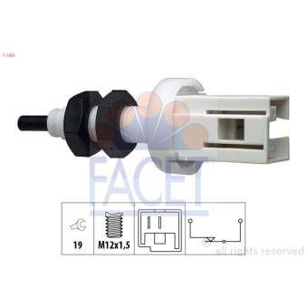 Interrupteur des feux de freins FACET 7.1250 pour IVECO DAILY 30-10 - 103cv