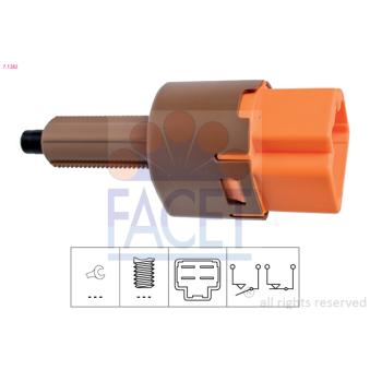 Interrupteur des feux de freins FACET 7.1282 pour NISSAN MICRA 1.0 DIG-T 117 - 117cv