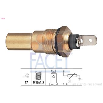 Sonde de température, liquide de refroidissement FACET OEM 2508089902
