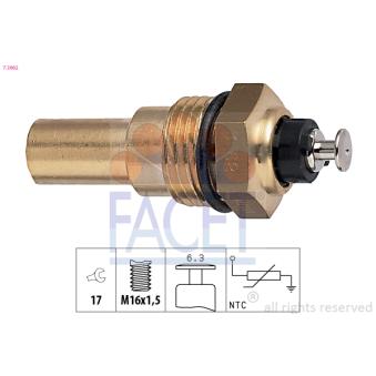 Sonde de température, liquide de refroidissement FACET OEM 9831514190