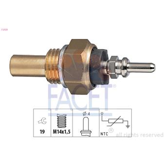 Sonde de température, liquide de refroidissement FACET 7.3131 pour MERCEDES-BENZ T1 210 D 2.8 - 95cv