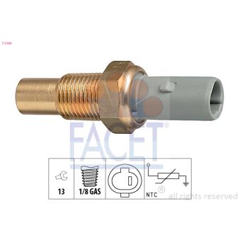 Sonde de température, liquide de refroidissement FACET 7.3184 pour CITROEN JUMPER 1.6 - 110cv