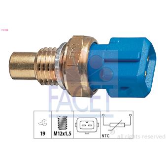 Sonde de température, liquide de refroidissement FACET OEM 7700743684