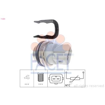 Sonde de température, liquide de refroidissement FACET OEM 30809548