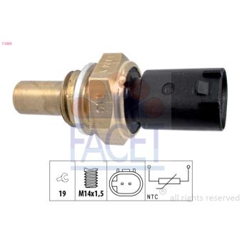 Capteur, température d'huile FACET 7.3350 pour CITROEN AX E 220 CDI - 150cv