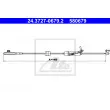 ATE 24.3727-0679.2 - Tirette à câble, frein de stationnement