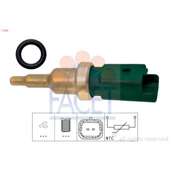 Sonde de température, liquide de refroidissement FACET 7.3399 pour CITROEN JUMPY 2,0 BlueHDi 145 - 144cv