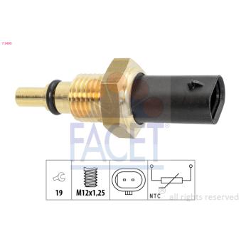Capteur, température d'huile FACET 7.3400 pour MERCEDES-BENZ CLASSE E E 220 d - 194cv