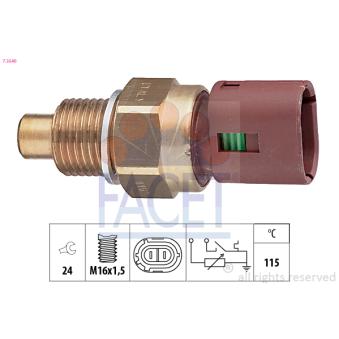 Sonde de température, liquide de refroidissement FACET [7.3540]