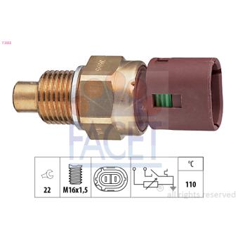 Sonde de température, liquide de refroidissement FACET [7.3555]