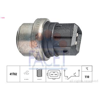 Contact thermique, voyant avertisseur de l'agent réfrigérant FACET OEM 357919369F