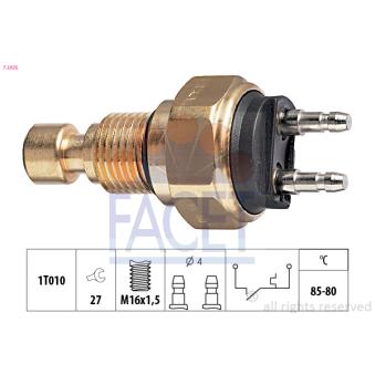 Interrupteur de température, ventilateur de radiateur FACET OEM 2576