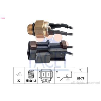 Interrupteur de température, ventilateur de radiateur FACET [7.5056]