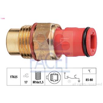 Interrupteur de température, ventilateur de radiateur FACET 7.5095