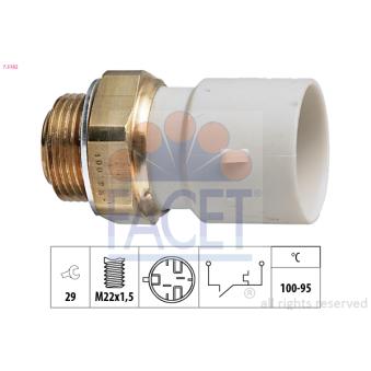 Interrupteur de température, ventilateur de radiateur FACET OEM 90449435