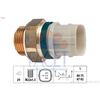 Interrupteur de température, ventilateur de radiateur FACET OEM 701959481C