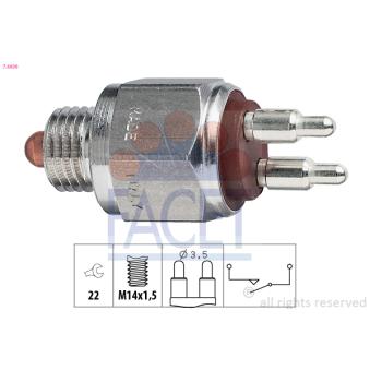 Contacteur, feu de recul FACET 7.6036