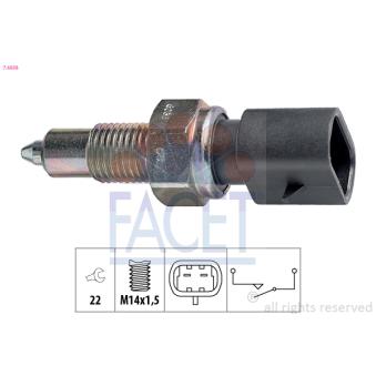 Contacteur, feu de recul FACET [7.6038]