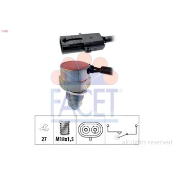 Contacteur, feu de recul FACET OEM 2535478e50000