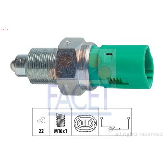 Contacteur, feu de recul FACET [7.6114]