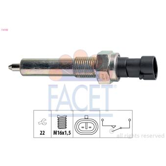 Contacteur, feu de recul FACET 7.6143