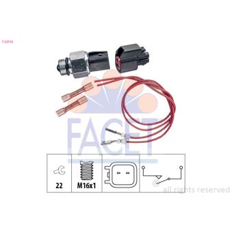 Contacteur, feu de recul FACET 7.6275K