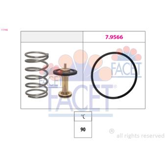 Thermostat, liquide de refroidissement FACET 7.7945