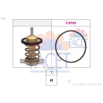 Thermostat, liquide de refroidissement FACET 7.7953