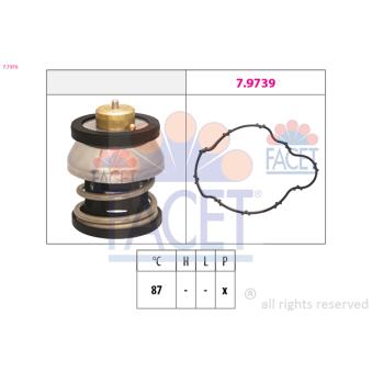 Thermostat, liquide de refroidissement FACET OEM 11518588945