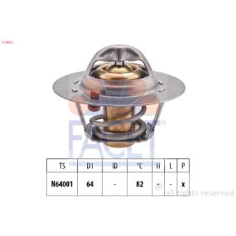 Thermostat d'eau FACET OEM 9091603156