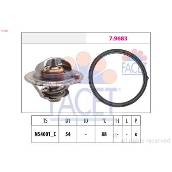 Thermostat d'eau FACET OEM 2550003850